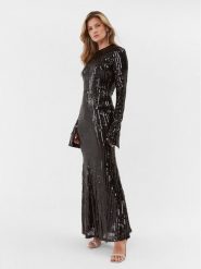 ROTATE Sukienka wieczorowa Sequin 111349100 Czarny Slim Fit. Czarne sukienki damskie ROTATE, bez wzorów, z syntetyku, wizytowe, bez kołnierzyka, bez ramiączek. Za 1,619.00 zł.