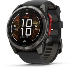 Zegarek sportowy Garmin Fenix 8 Pro MicroLED - 51 mm Czarny (010-03380-01). Czarne zegarki sportowe Garmin, bez wzorów. Za 8,232.37 zł.
