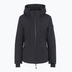 Kurtka narciarska damska EA7 Emporio Armani Ski Kitzbuhel Softshell 2024. Czarne kurtki sportowe damskie EA7 Emporio Armani, na zimę, m, bez wzorów, z elastanu, bez ramiączek, bez kaptura, narciarskie. Za 1,603.90 zł.