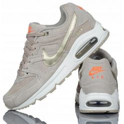 Buty Sportowe Damskie Nike Air Max Command PRM. Szare obuwie sportowe damskie Nike, bez wzorów, z materiału, bez zapięcia, do biegania, nike air max. Za 623.90 zł.