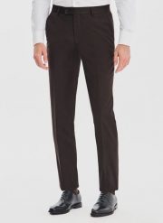 PAKO LORENTE – Brązowe spodnie garniturowe. Brązowe garnitury męskie Pako Lorente, bez wzorów, z poliesteru, biznesowe. Za 699.99 zł.