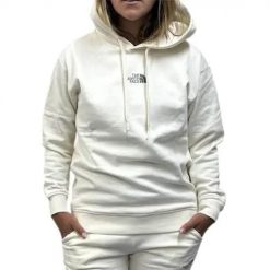 Bluza sportowa damska The North Face NF0A87DGQLI1. Białe bluzy damskie The North Face, na lato, l, bez wzorów, z bawełny, sportowe, bez ramiączek, z kapturem. Za 557.00 zł.