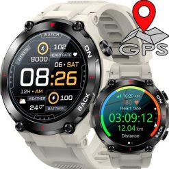 Smartwatch Gravity Hexal-4 Beżowy. Brązowe zegarki smartwatch Gravity, bez wzorów. Za 339.00 zł.