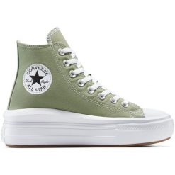 Adidasy Converse Chuck Taylor All Star Move, Kobiety. Szare obuwie sportowe damskie Converse, bez wzorów, bez zapięcia. Za 590.00 zł.