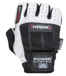 Rękawiczki fitness POWER-SYSTEM FITNESS. Białe rękawiczki męskie POWER SYSTEM, bez wzorów, z materiału. Za 35.00 zł.