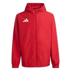 Kurtka męska adidas Entrada 26 All Weather JZ9100. Białe kurtki męskie Adidas, m, bez wzorów, sportowe, bez kaptura. Za 170.99 zł.