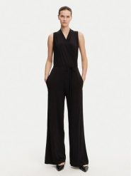 Weekend Max Mara Kombinezon Genzana 2515641012 Czarny Relaxed Fit. Czarne sukienki damskie Weekend Max Mara, m, bez wzorów, z wiskozy, bez kołnierzyka, bez ramiączek. Za 779.99 zł.