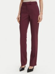 Fracomina Spodnie materiałowe FR26WV4003W42901 Bordowy Regular Fit. Czerwone spodnie materiałowe damskie Fracomina, bez wzorów, z materiału. Za 534.99 zł.