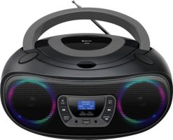 Radioodtwarzacz Denver Boombox TDB-212BU szary. Szare radia Denver. Za 305.99 zł.