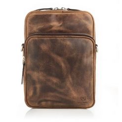 Listonoszka skórzana saszetka vintage PAOLO PERUZZI IN-44-BR brązowa. Brązowe saszetki i nerki męskie Paolo Peruzzi, z bawełny, na ramię. Za 159.99 zł.