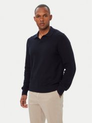 BOSS Sweter H-Lomarino 50565511 Granatowy Regular Fit. Niebieskie swetry męskie Boss, m, bez wzorów, z bawełny, bez kołnierzyka, bez ramiączek. Za 749.99 zł.