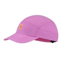 Czapka z daszkiem BUFF SPEED CAP SOLID IRIS. Czerwone czapki damskie Buff, bez wzorów, z materiału. Za 139.90 zł.