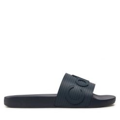 Klapki Calvin Klein. Niebieskie klapki męskie Calvin Klein, bez wzorów, bez zapięcia. Za 169.99 zł.