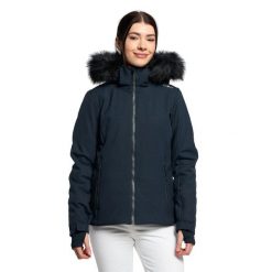 Kurtka narciarska damska CMP 31W0196F. Niebieskie kurtki sportowe damskie CMP, na zimę, xs, bez wzorów, bez ramiączek, bez kaptura, narciarskie. Za 539.99 zł.