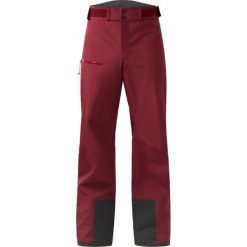 Spodnie narciarskie Haglöfs Alper Poorf. Czerwone spodnie sportowe męskie Haglöfs, m, bez wzorów, narciarskie. Za 1,127.70 zł.