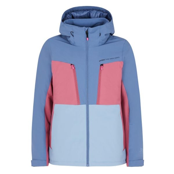 Damska kurtka narciarska Protest Calida. Niebieskie kurtki sportowe damskie Protest, na zimę, bez wzorów, bez ramiączek, bez kaptura, narciarskie. W wyprzedaży za 758.50 zł.