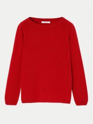 Tatuum Sweter Lemon T2422.095B Czerwony Regular Fit. Czerwone swetry nierozpinane damskie Tatuum, xs, bez wzorów, z kaszmiru, bez kołnierzyka, bez ramiączek. Za 509.99 zł.