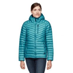 Kurtka trekkingowa puchowa damska Black Diamond Approach. Niebieskie kurtki sportowe damskie Black Diamond, xs, bez wzorów, z puchu, bez ramiączek, bez kaptura, trekkingowe. Za 699.99 zł.