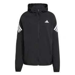 Damska kurtka z kapturem adidas Adi365 3S. Czarne kurtki sportowe damskie Adidas, s, bez wzorów, bez ramiączek, z kapturem, do biegania. Za 338.00 zł.