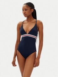 Tommy Hilfiger Strój kąpielowy UW0UW05847 Granatowy. Niebieskie stroje kąpielowe damskie Tommy Hilfiger, s, bez wzorów, z syntetyku. Za 249.99 zł.