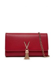 Valentino Torebka Divina VBS1R401G Czerwony. Czerwone torebki do ręki damskie Valentino, bez wzorów, ze skóry, bez dodatków. Za 319.99 zł.