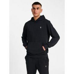 Bluza z kapturem Hummel Pulse. Czarne koszulki sportowe męskie Hummel, bez wzorów, bez ramiączek, do piłki nożnej. Za 219.50 zł.