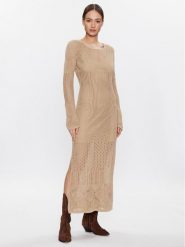 Herskind Sukienka codzienna Kennedy 4740921 Beżowy Slim Fit. Brązowe sukienki damskie Herskind, na co dzień, s, bez wzorów, z bawełny, bez kołnierzyka, bez ramiączek, proste. Za 799.99 zł.