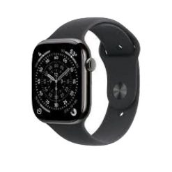 Zegarek inteligentny Apple Series 11 GPS + Cellular Tytanowy Slate 46mm. Czarne, cyfrowe zegarki męskie Apple, bez wzorów. Za 4,720.55 zł.