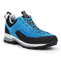 Buty Garmont Dragontail Wms 002479 niebieskie. Niebieskie obuwie trekkingowe damskie z gumy, przed kostkę, bez zapięcia. Za 898.36 zł.