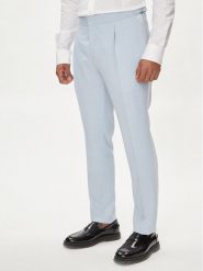 Hugo Spodnie materiałowe Getlin 242E1X 50513776 Błękitny Slim Fit. Niebieskie spodnie materiałowe męskie Hugo, bez wzorów, z materiału. Za 459.99 zł.