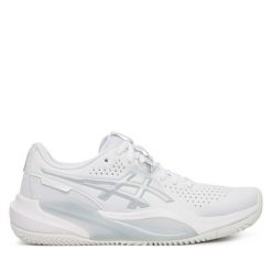 Buty do tenisa Asics. Białe obuwie sportowe damskie Asics, bez wzorów, bez zapięcia, tenisowe. Za 539.99 zł.
