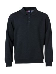 Clique Basic Polo Sweter – miękki i odporny materiał – anthracite melange. Szare swetry męskie CLIQUE, xl, bez wzorów, z bawełny, bez kołnierzyka, bez ramiączek. Za 159.68 zł.