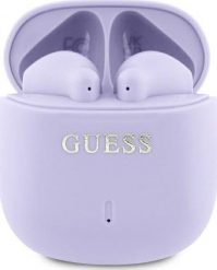 Słuchawki Guess Bluetooth headphones GUTWSJ14ESGU TWS + docking station purple/purple Printed Classic Logo. Fioletowe słuchawki bezprzewodowe Guess. Za 140.90 zł.