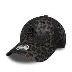 Czapka baseballowa damska Los Angeles Dodgers New Era 9Forty Cosy Leopard. Czarne czapki damskie New Era, bez wzorów, z materiału, sportowe. Za 176.00 zł.