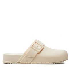 Klapki Melissa. Brązowe klapki damskie Melissa, bez wzorów, bez obcasa, bez zapięcia. Za 299.99 zł.