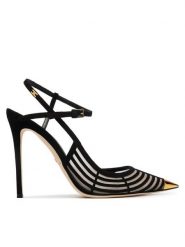 Elisabetta Franchi Szpilki SA-01L-62E2-V740 Czarny. Czarne szpilki damskie Elisabetta Franchi, bez wzorów, ze skóry, bez obcasa, na szpilce, bez zapięcia. Za 3,149.00 zł.