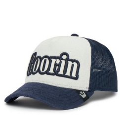 Czapka z daszkiem Goorin Bros. Niebieskie czapki damskie Goorin Bros, bez wzorów. Za 119.99 zł.