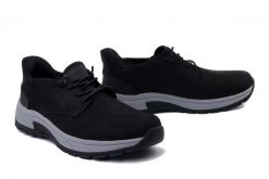 RIEKER 11050-00 black, półbuty męskie. Czarne półbuty męskie Rieker, bez wzorów, bez obcasa, bez zapięcia. Za 314.93 zł.