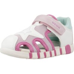 Sandały Geox Model B Sandal Iupidoo Gir Kolor Biały. Białe buty zimowe męskie Geox, bez wzorów, z syntetyku, bez obcasa, bez zapięcia. Za 189.99 zł.