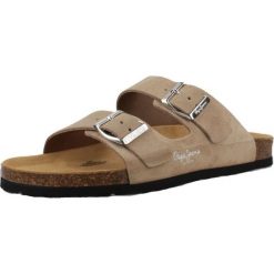 Sandały PEPE JEANS OBAN SUEDE W Jasnobrązowy. Brązowe sandały damskie Pepe Jeans, bez wzorów, z jeansu, bez obcasa, bez zapięcia. Za 253.95 zł.