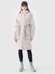 KURTKA DAMSKA PRZEJŚCIOWA 4F PARKA MEMBRANA 8000 Z KAPTUREM BEŻOWA. Brązowe parki damskie 4F, l, bez wzorów, z kapturem. Za 399.99 zł.