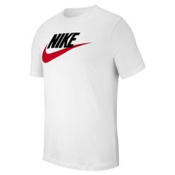 Koszulka sportowa męska Nike Icon Futura. Białe koszulki sportowe męskie Nike, l, bez wzorów, bez ramiączek, na jogę i pilates. Za 178.00 zł.