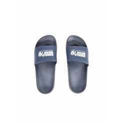Pasco Klapki - Granatowy - EU 41. Niebieskie klapki męskie GORILLA WEAR, bez wzorów, bez zapięcia. Za 127.00 zł.
