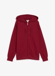 Długa bluza rozpinana. Niebieskie bluzy damskie bonprix, bez wzorów, z dzianiny, bez ramiączek, bez kaptura. Za 82.99 zł.
