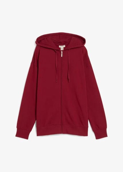 Długa bluza rozpinana. Niebieskie bluzy damskie bonprix, bez wzorów, z dzianiny, bez ramiączek, bez kaptura. Za 82.99 zł.