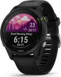Zegarek sportowy Garmin Forerunner 255 Music Czarny (010-02641-30). Czarne zegarki sportowe Garmin, bez wzorów. Za 1,341.99 zł.