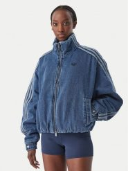 Adidas Kurtka jeansowa Firebird Jacket KT4232 Niebieski Regular Fit. Niebieskie kurtki damskie Adidas, s, bez wzorów, z bawełny, bez kaptura. Za 594.99 zł.