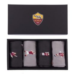 Zestaw skarpetek casual dla dorosłych - Dorosły - AS Roma - Czarny. Czarne skarpety męskie COPA FOOTBALL, bez wzorów. Za 169.77 zł.