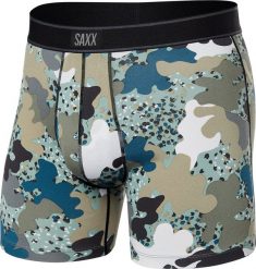 SAXX Bokserki męskie SAXX DAYTRIPPER Boxer Brief - moro jasne S. Bokserki męskie Saxx, bez wzorów. Za 84.49 zł.