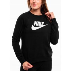 Nike bluza damska dresowa sportowa bawełniana wygodna Essentials roz. XS. Czarne bluzy damskie Nike, xs, bez wzorów, z bawełny, sportowe, bez ramiączek, bez kaptura. Za 180.99 zł.